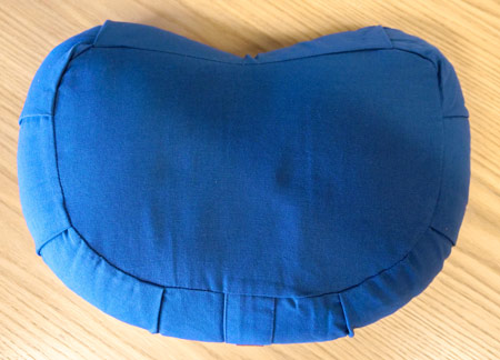 crescent meditation cushion
