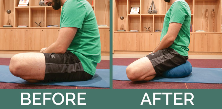 meditation cushion posture