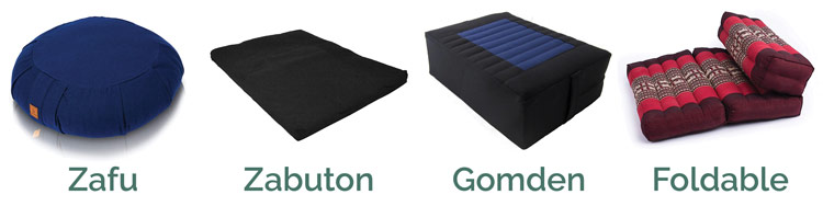 types of meditation cushions