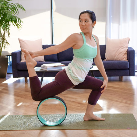 yoga wheel hip opener