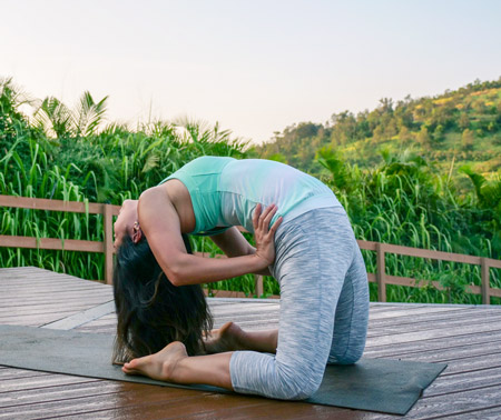 camel pose